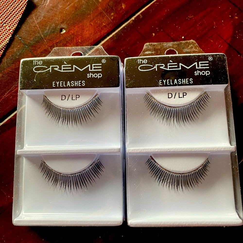3/12 SALE The Creme Shop eyelashes  D/LP New in box 2 pairs